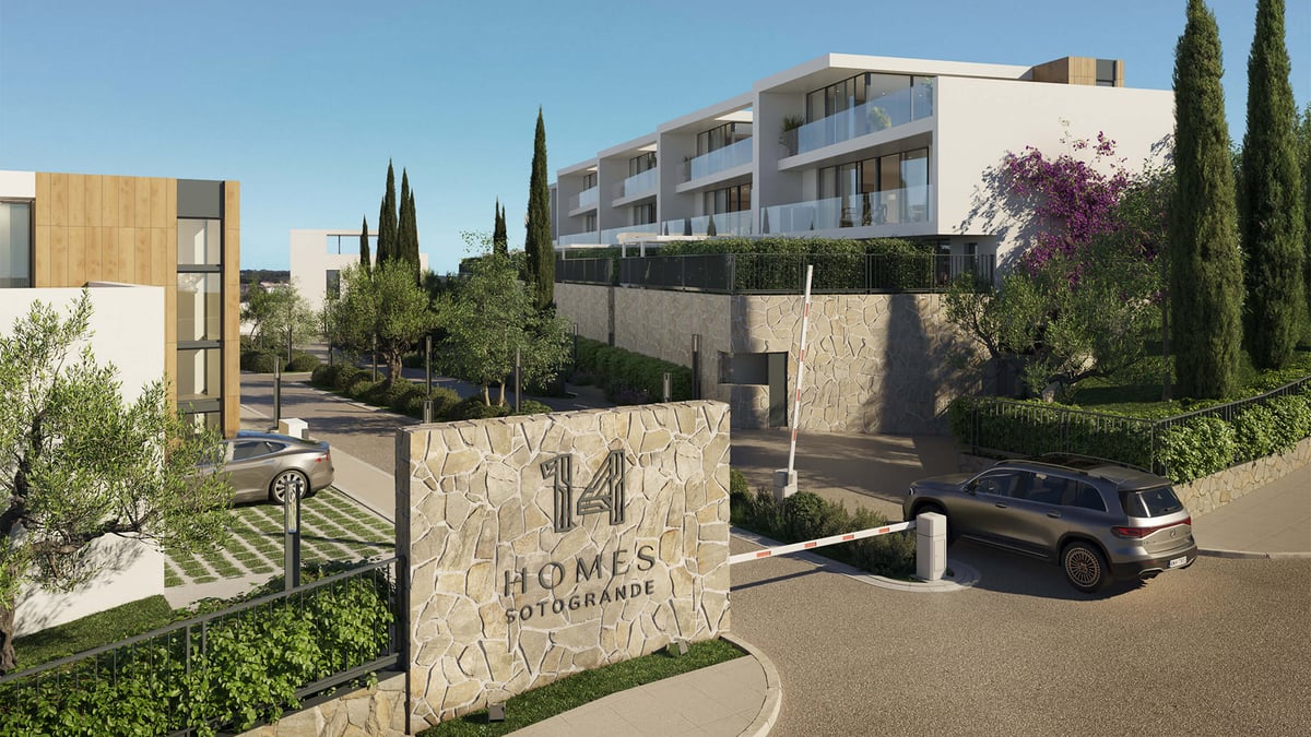 14 Homes Sotogrande entrance