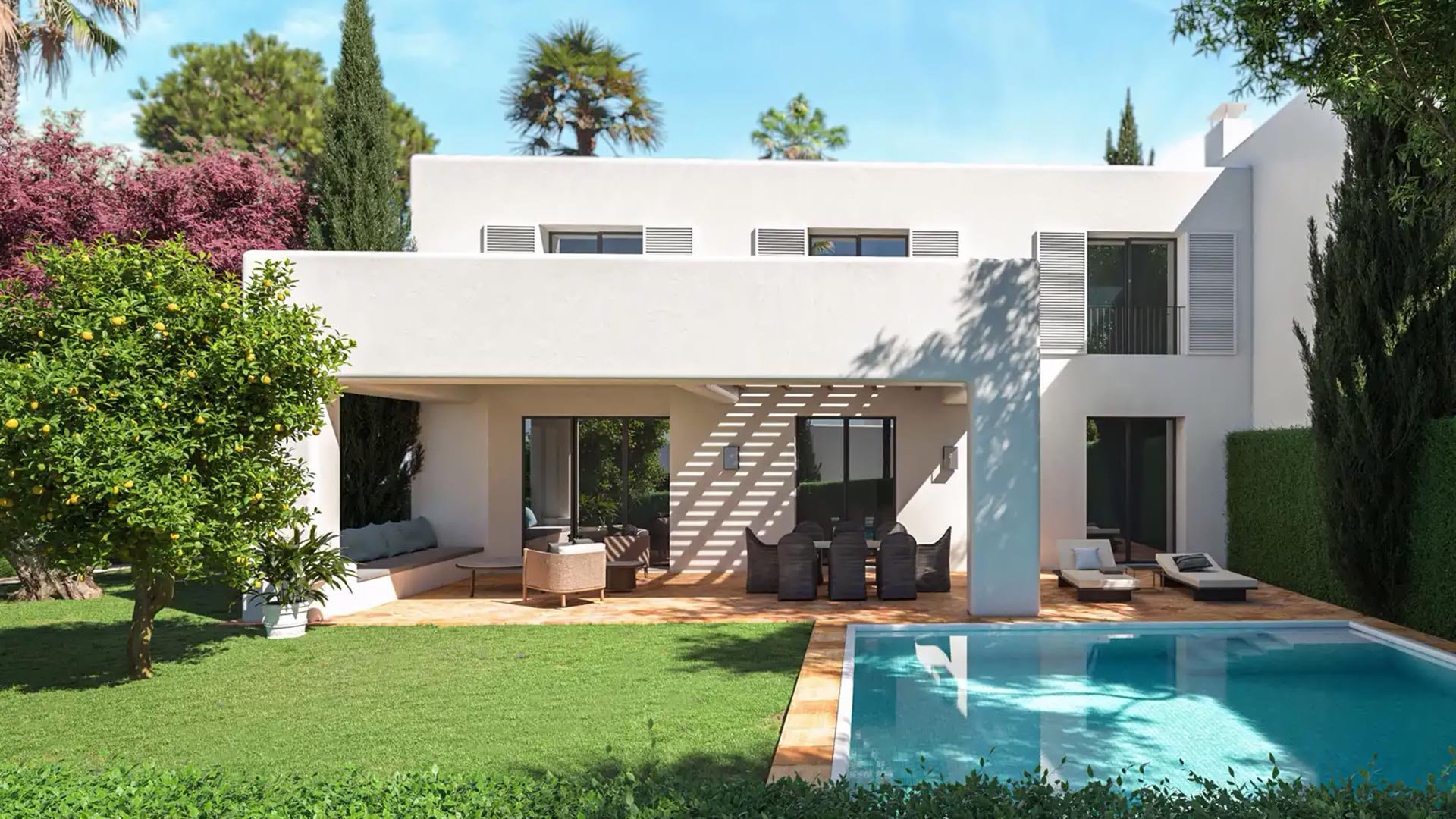 Las Villas de Los Álamos Pool Area