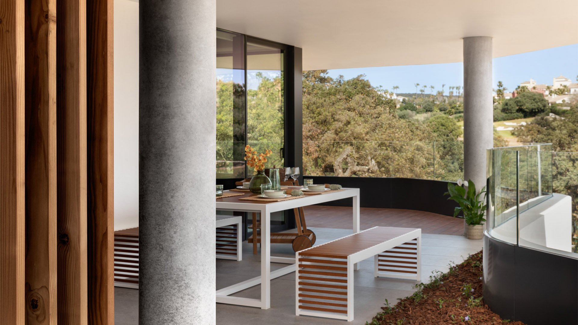 Village Verde terrace views